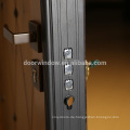 Sicherheitstüren Häuser Außen Panel Tür Design knorrigen Erle Holztür mit Kupfer Tack Dekoration Stahl gerahmt